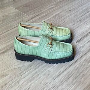 Intentionally Blank HK-2 Croc Lug Sole Loafer